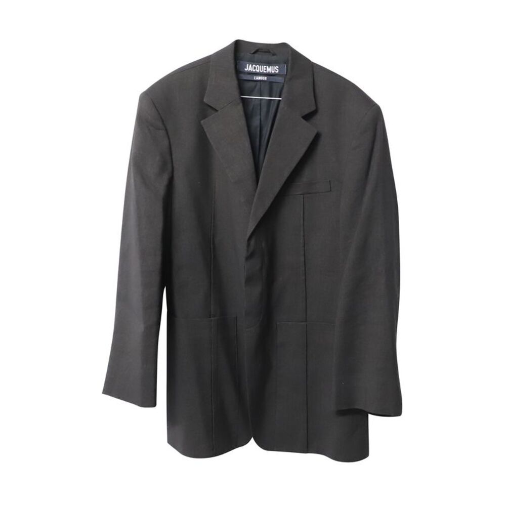 Jacquemus La Veste D'Homme Blazer in Black Hemp